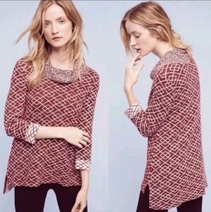 ❤️ ANTHROPOLOGIE MOTH GALENA ALPACA BLEND COWL NECK SWEATER, LARGE